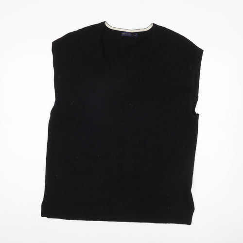 Marks and Spencer Women's Black Vest, Size 12, Cashmere