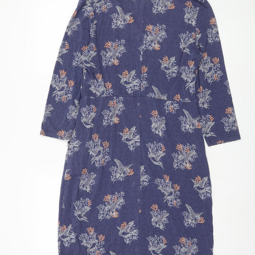 White Stuff Women's Blue Floral Dress Size 12