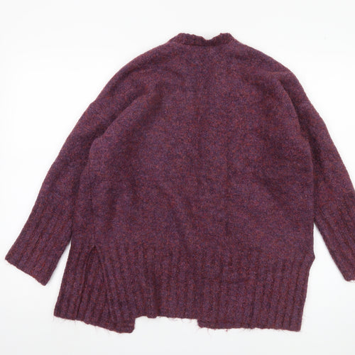 Marks and Spencer Women's L Purple Open Front Cardigan