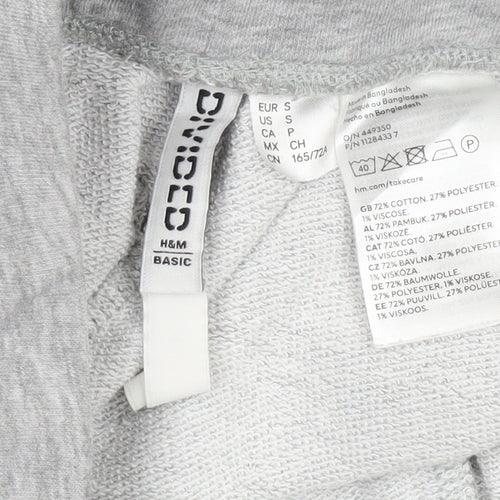 H&M Women's Grey Sweatpants, Size 40, Relaxed Fit