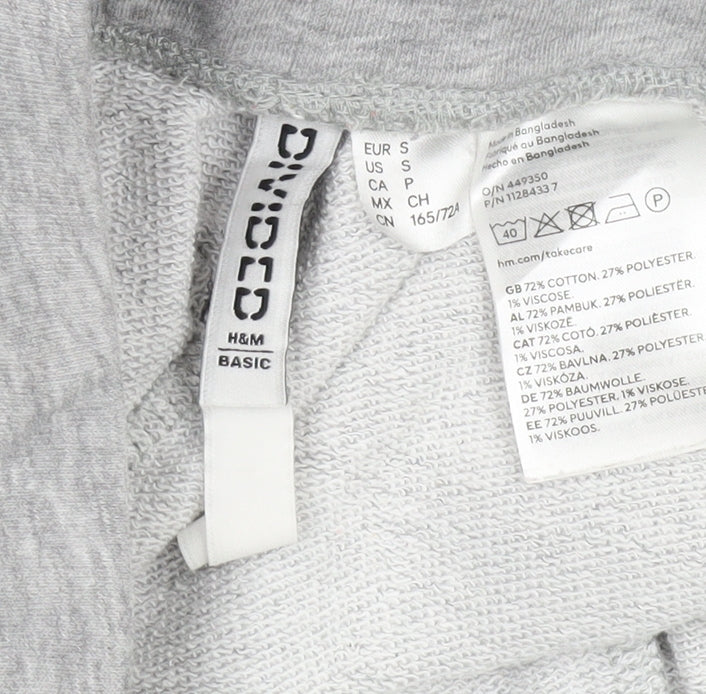 H&M Women's Grey Sweatpants, Size 40, Relaxed Fit