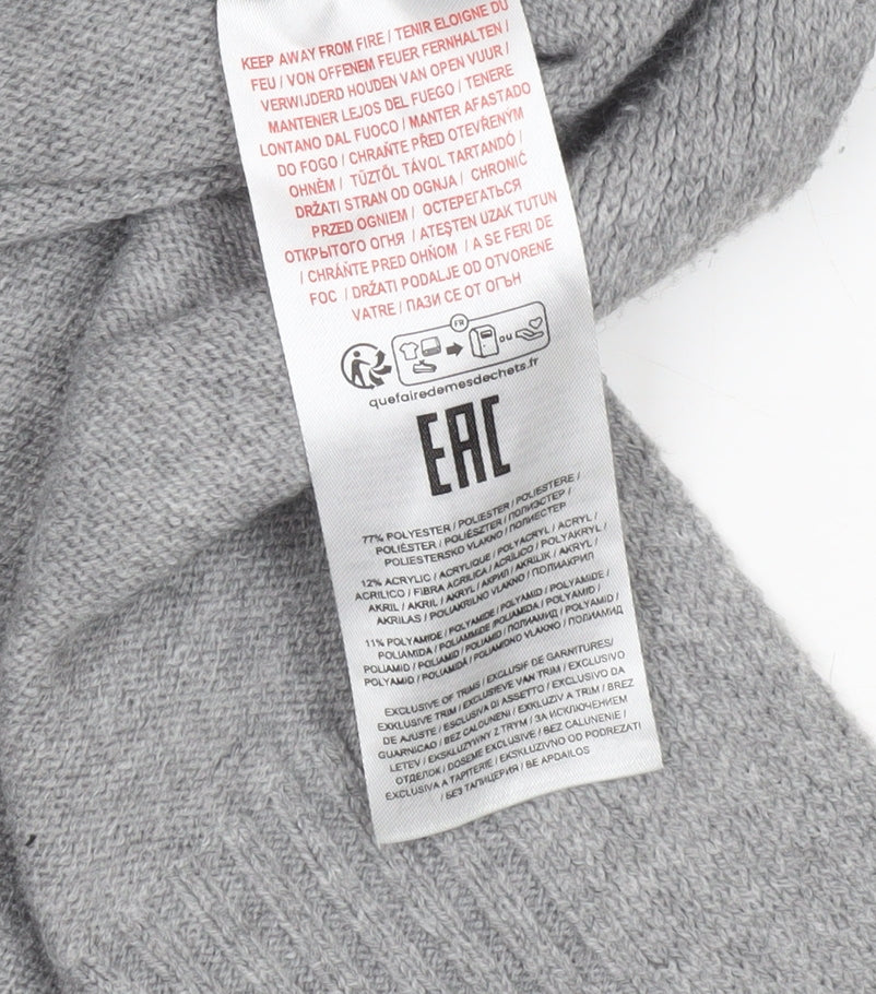 Amara Reya Women's Grey Mock Neck Pullover Jumper M