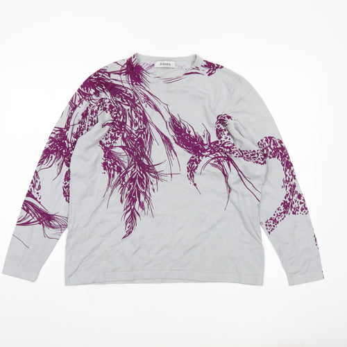 Alexara Women's Purple Floral Jumper L
