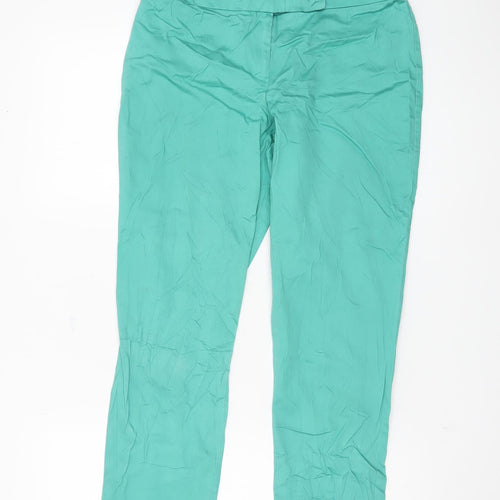 Dorothy Perkins Women’s Green Cropped Trousers Size 10