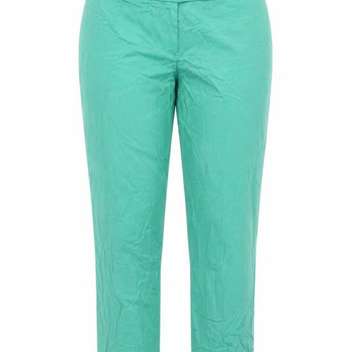 Dorothy Perkins Women’s Green Cropped Trousers Size 10