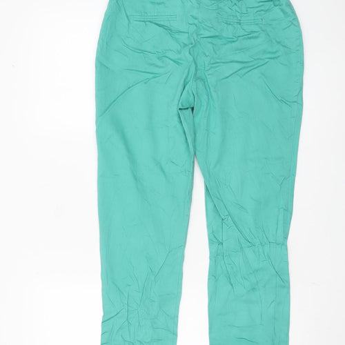 Dorothy Perkins Women’s Green Cropped Trousers Size 10
