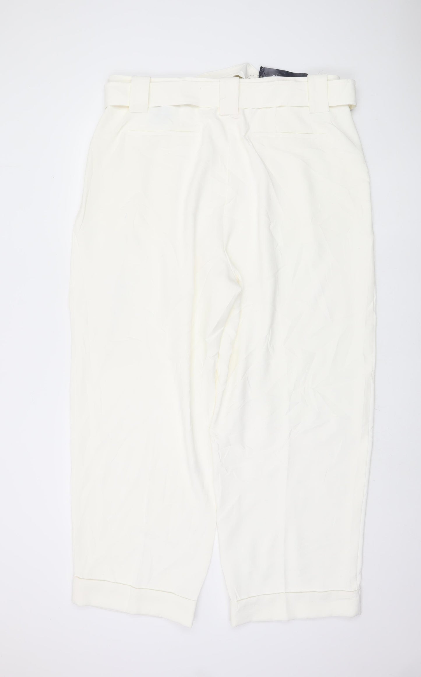 Marks and Spencer Women's Ivory Trousers Size 18