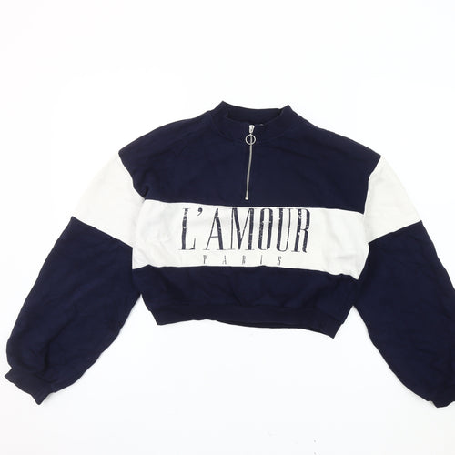Candy Couture Girls Blue Full Zip Sweatshirt, 16 Years