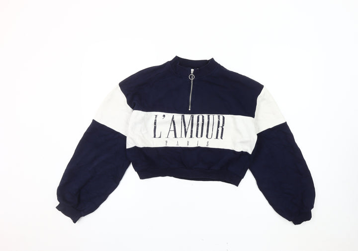 Candy Couture Girls Blue Full Zip Sweatshirt, 16 Years