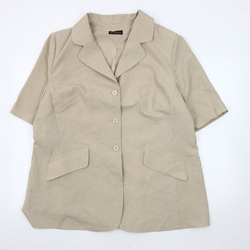 ESSENCE Women's Beige Blazer, Size 18