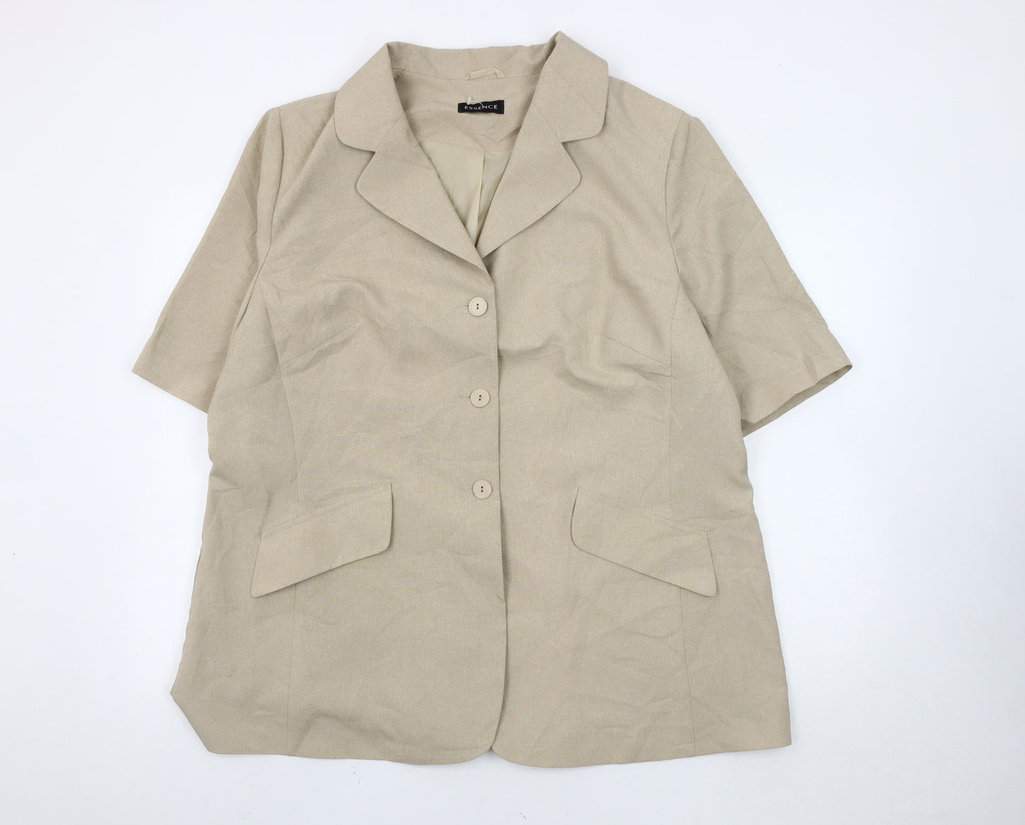 ESSENCE Women's Beige Blazer, Size 18