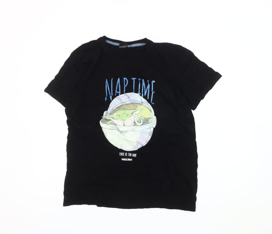 Star Wars Men's Black Medium Pyjama Top Grogu