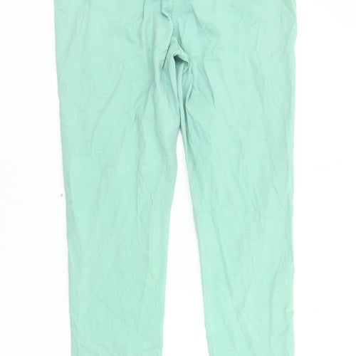 Marks and Spencer Green Chino Trousers Size 14