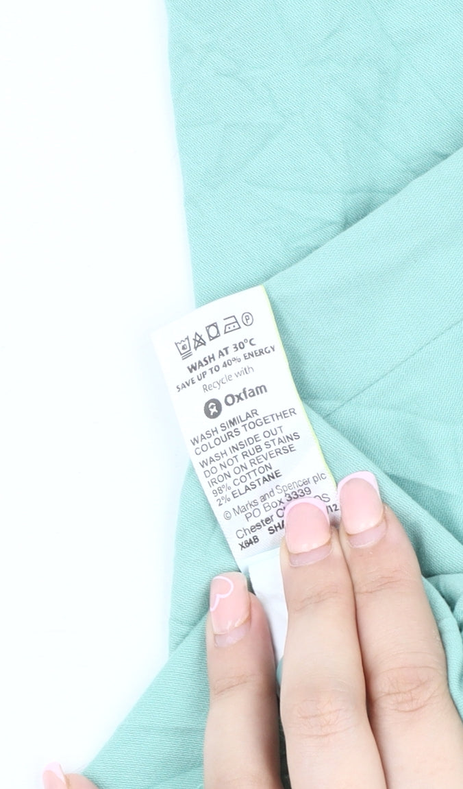 Marks and Spencer Green Chino Trousers Size 14