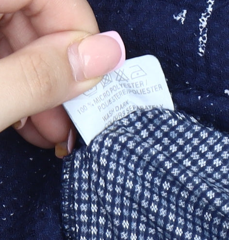 Stormers Men's Blue Geometric Button-Up Shirt