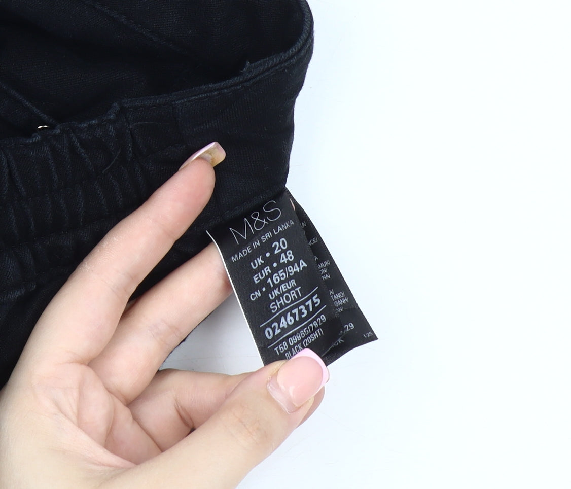 Marks and Spencer Black Straight Women's Jeans Size 20