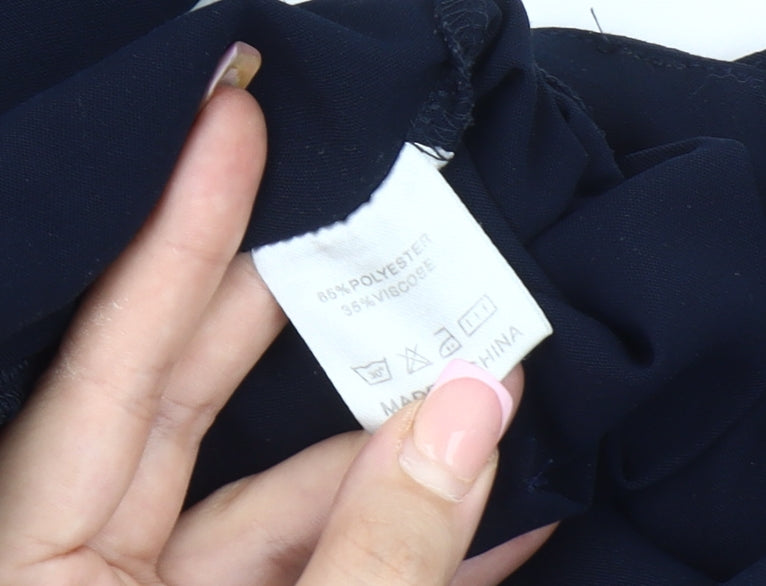 Cerise Blue Women's Paperbag Trousers M