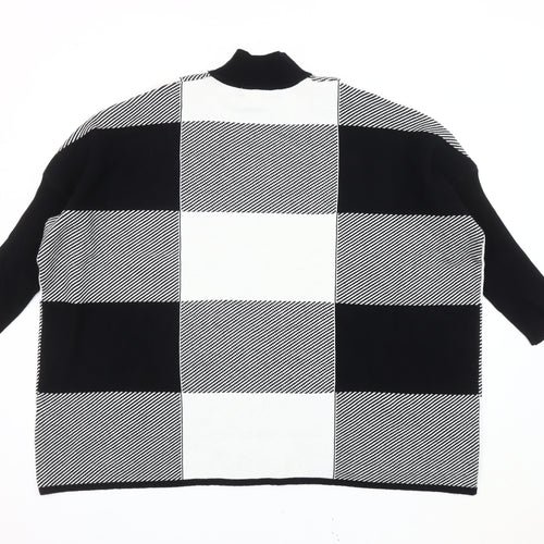 Donna Lewis Women's Black & White Check Jumper S