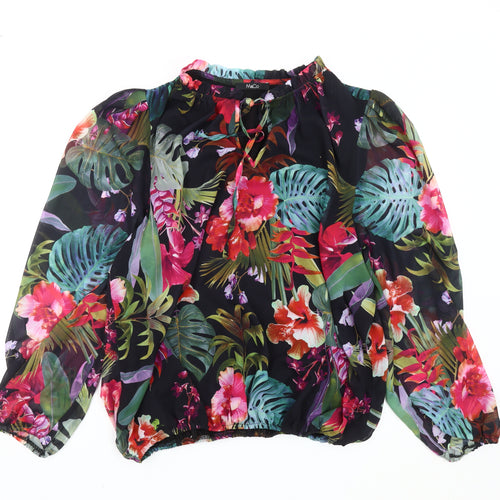M&Co Women’s Floral Multicoloured Blouse Size 20