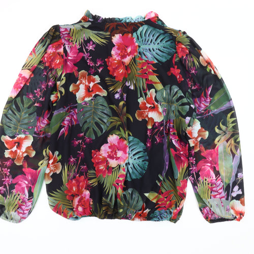 M&Co Women’s Floral Multicoloured Blouse Size 20