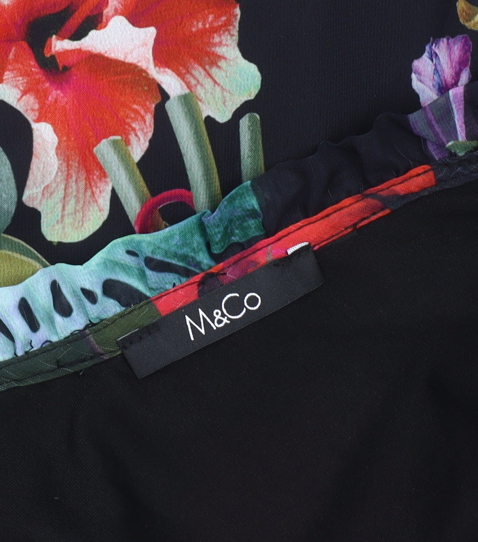M&Co Women’s Floral Multicoloured Blouse Size 20