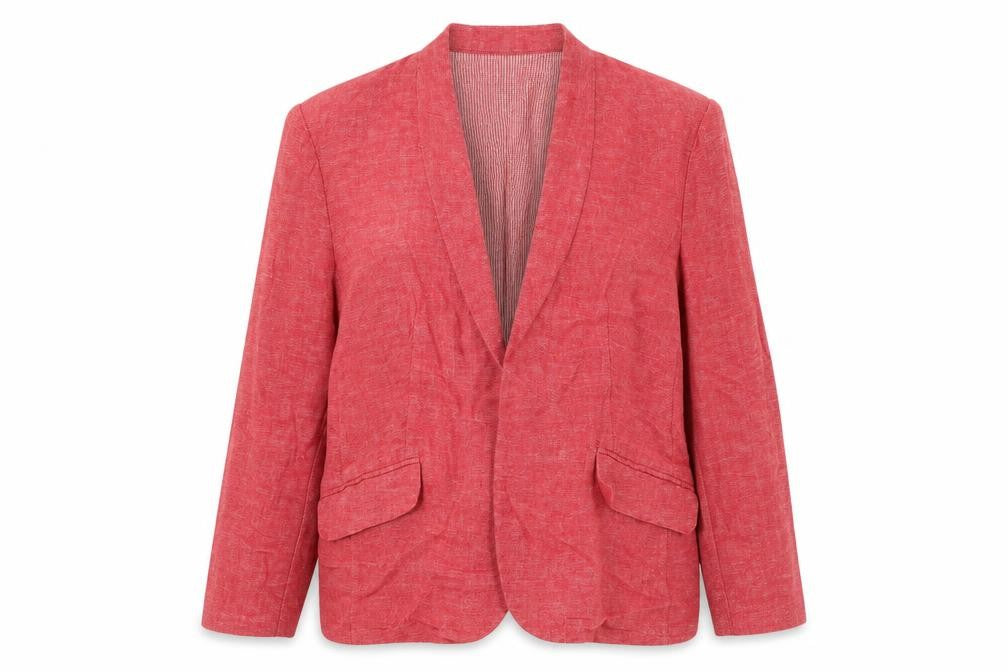 Front view of Marks & Spencer Women's Red Blazer, size 18