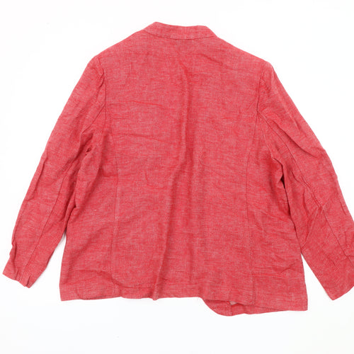 Marks and Spencer Women's Red Blazer Size 18