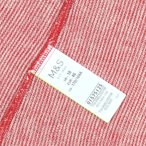 Marks and Spencer Women's Red Blazer Size 18