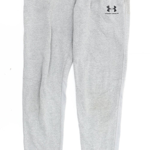 Under Armour Boys Grey Joggers - Size 14 Years, Athletic Fit