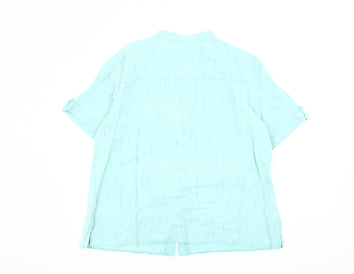 EWM Women's Blue Button-Up Shirt Size 20