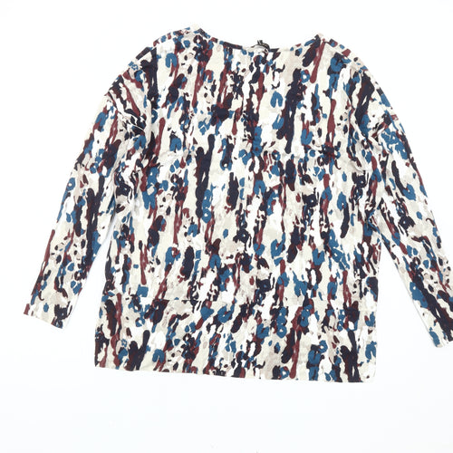 Jaeger Women's Multicoloured Blouse, Size S, Long Sleeve
