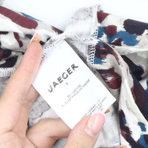 Jaeger Women's Multicoloured Blouse, Size S, Long Sleeve