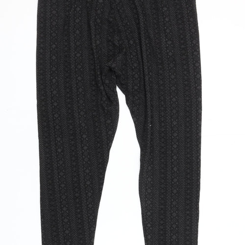 Marks and Spencer Women's Black Geometric Leggings