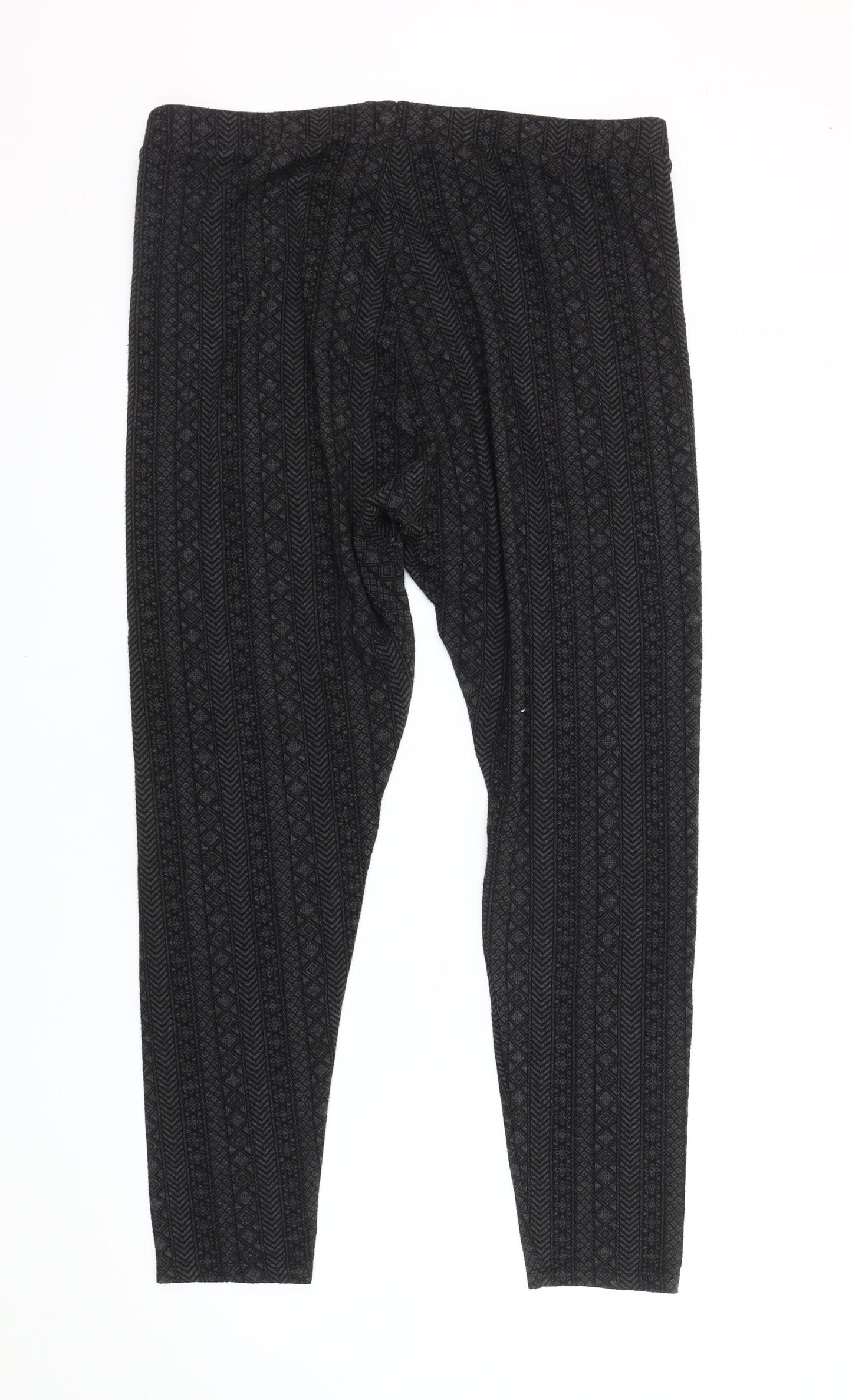 Marks and Spencer Women's Black Geometric Leggings