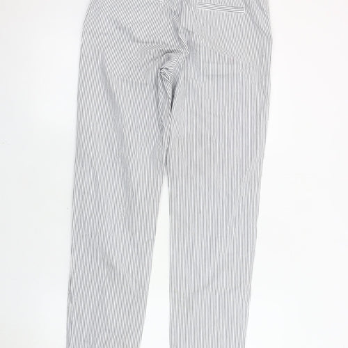 Marks and Spencer Women's Blue Striped Trousers, Size 8