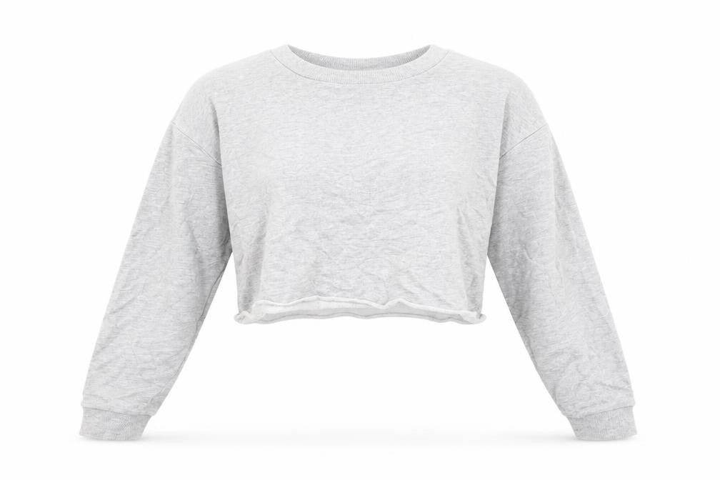 Mango Women's Grey Cotton Pullover Sweatshirt Size 14