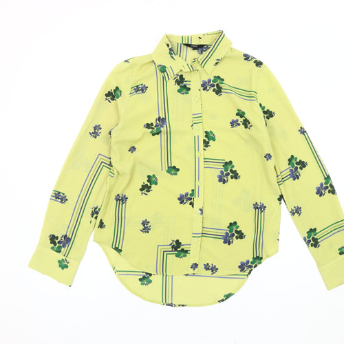 Next Women's Multicoloured Floral Button-Up Shirt, Size 10