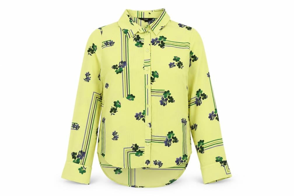 Front view of Next Women's Multicoloured Floral Button-Up Shirt, size 10