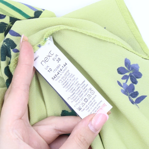 Next Women's Multicoloured Floral Button-Up Shirt, Size 10