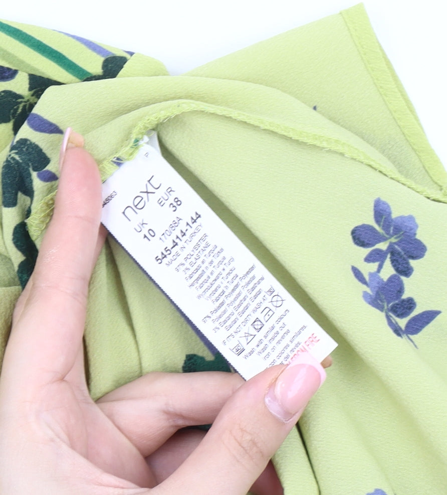 Next Women's Multicoloured Floral Button-Up Shirt, Size 10