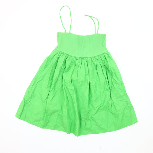 Zara Womens Green Slip Dress Size 12