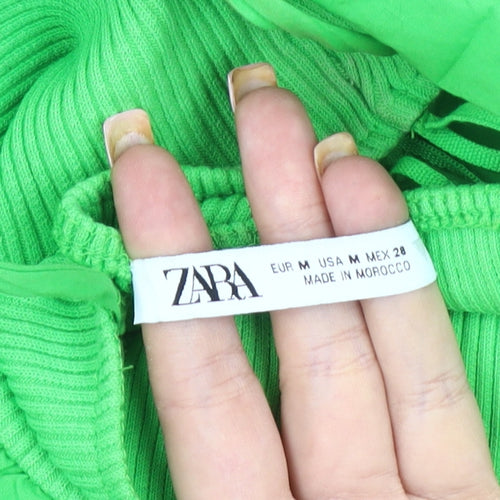 Zara Womens Green Slip Dress Size 12
