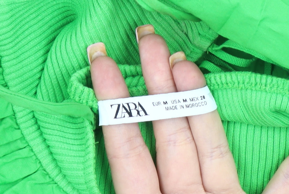 Zara Womens Green Slip Dress Size 12