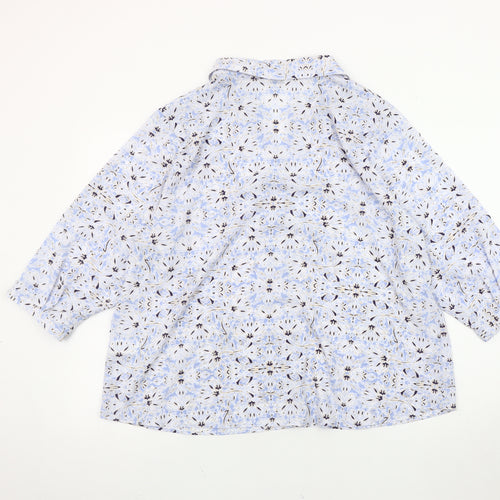 Marks and Spencer Women's Multicoloured Floral Button-Up Shirt