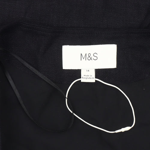 Marks and Spencer Women's Black Suit Waistcoat Size 14