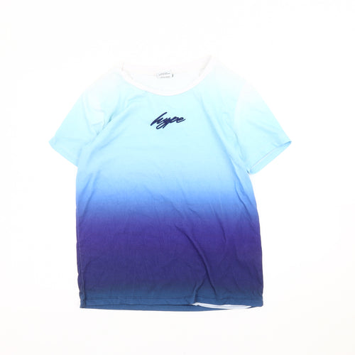 Hype Boys Blue Short Sleeve T-Shirt, Size 14 Years, Regular Fit