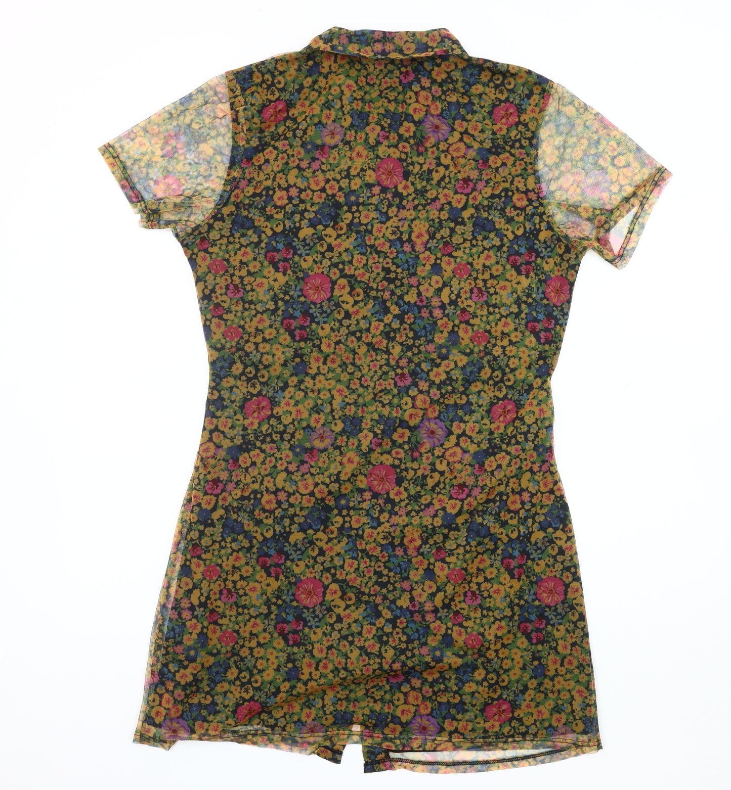 Wednesday's Girl Women Multicoloured Floral Shirt Dress L