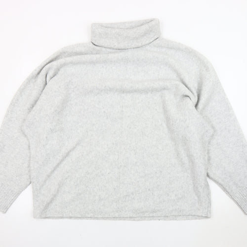 F&F Women's Grey Roll Neck Pullover Jumper XL