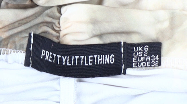 PrettyLittleThing Women's Multicoloured UK 6 Tie Dye Leggings