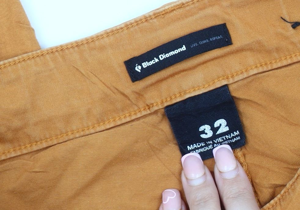 Black Diamond Men’s Orange Trousers Size 32